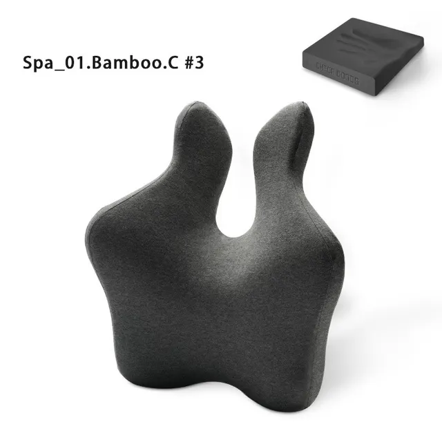 Office Seat Lumbar Cushion Car lumbar Support Black - Shop at LoveMi