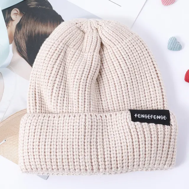 Woolen Hat Hip Hop Ruffian Hat Beige - Shop at LoveMi