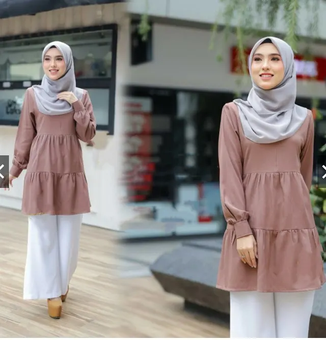 Manufacturer direct supply idodo new cross border Muslim women''s Middle East Malay top m2202 Khaki - Shop at LoveMi