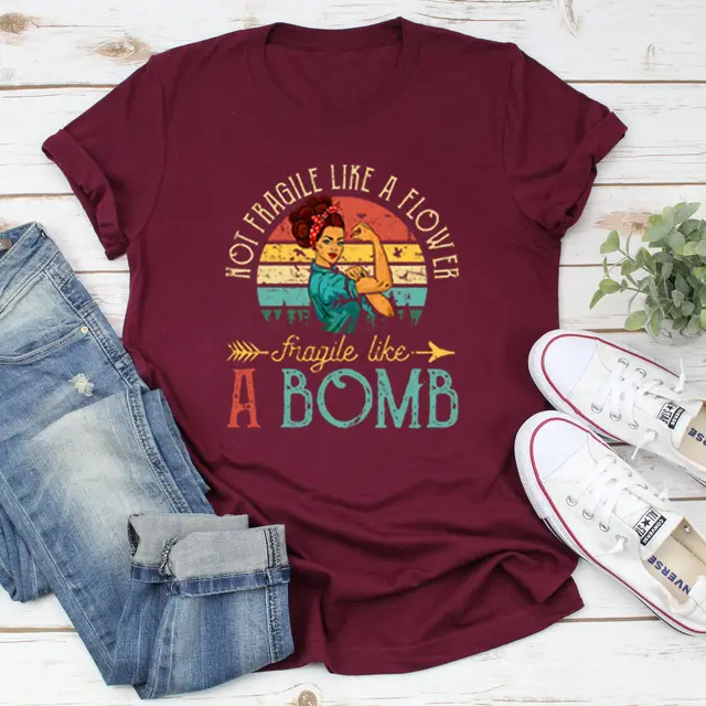 A Customized Short Sleeve T Shirt With Color Printing Wine Red - Shop at LoveMi