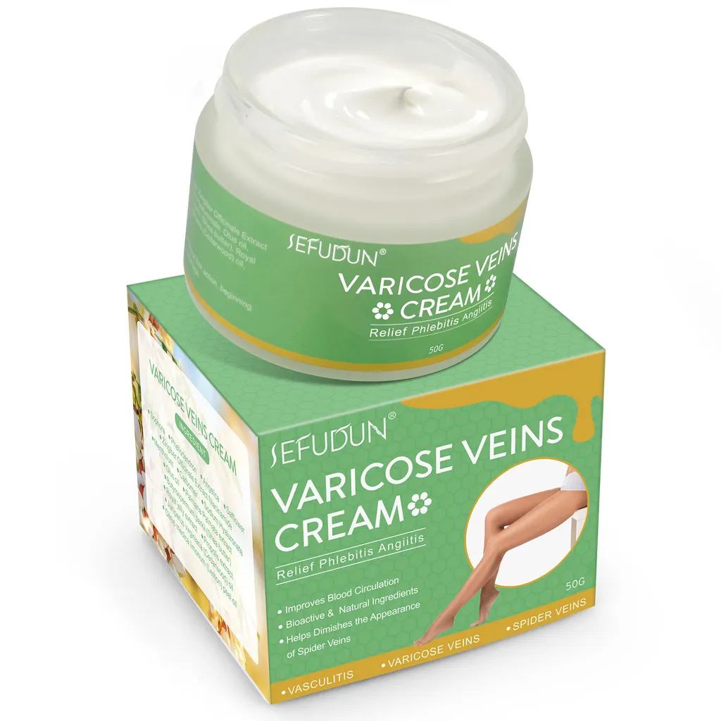 Vein Cream Red Blood Streaks Repair Earthworm Leg Bruises Bulge Relief Pain Safflower Skin care lotion Varicose Cream - Photo Colour