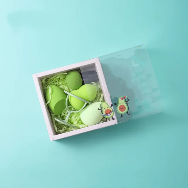Wet And Dry Beauty Egg Set Mushroom Head Cushion Puff Boxed Default - Shop at LoveMi