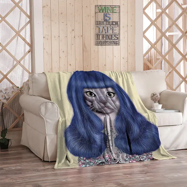 Flannel Blanket Printed Logo Pattern Photo Air Conditioning Blanket Sheet Support Peripheral Blanket 6 - Shop at LoveMi