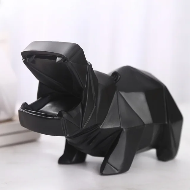 Creative Products Home Furnishing Accessories Resin Crafts Decoration Piggy Bank Animal Creative Gift Decoration Black - Shop at LoveMi