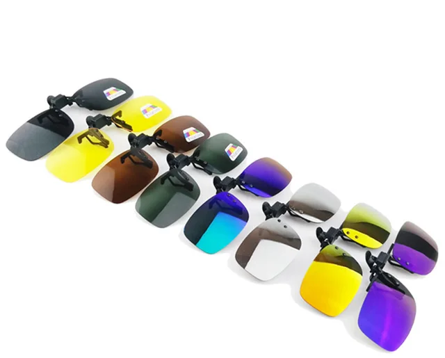 Polarizer Myopia Sunglasses Sunglasses Hanging Lens Clip Golden Red - Shop at LoveMi