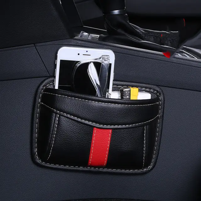 Car Storage Bag Sticky Car Hanging Bag Black - Shop at LoveMi