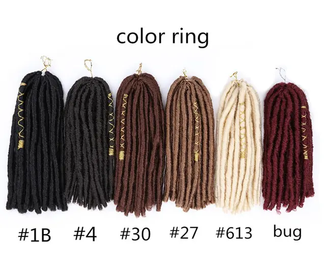 Soft Dread Locs Twist Hair Faux Locs Crochet Braids 1B - Shop at LoveMi