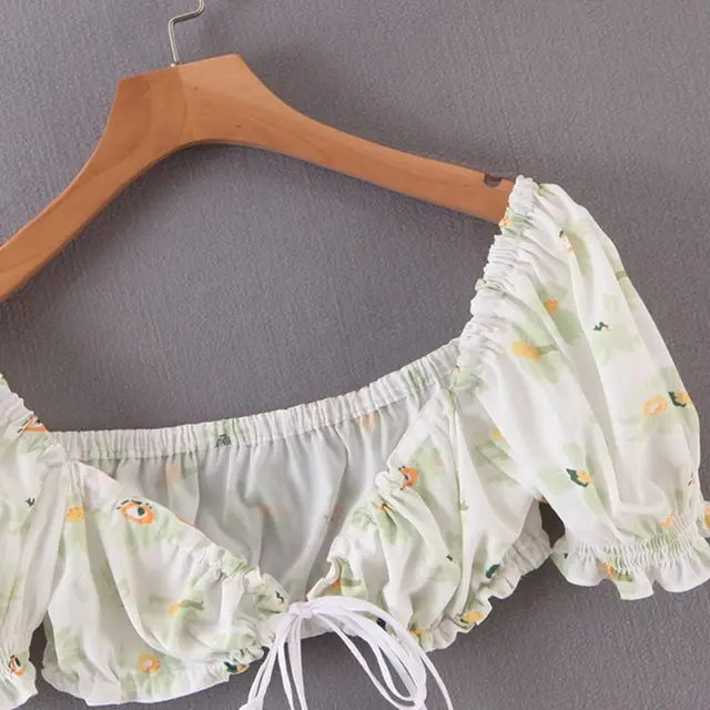 New Flower Print Band White - Shop at LoveMi