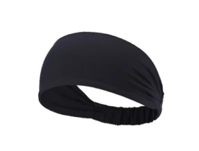 Fitness Sports Headband Yoga Headband Elastic Sports Headband Printed Bouquet Headband A1611 Black - Shop at LoveMi