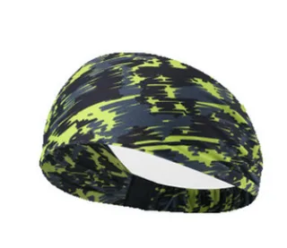 Fitness Sports Headband Yoga Headband Elastic Sports Headband Printed Bouquet Headband - A1619 Sketch Green