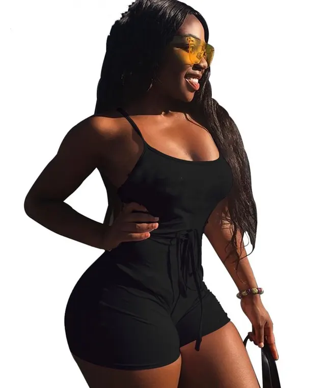 Yoga Fitness Running Sportswear Beach Swimsuit Party Club Sexy Jumpsuit Women Black - Shop at LoveMi