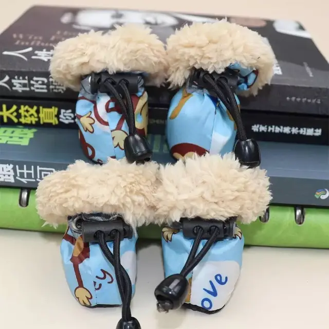 Teddy Bichon Shoes Small Dog Foot Cover Blue - Shop at LoveMi