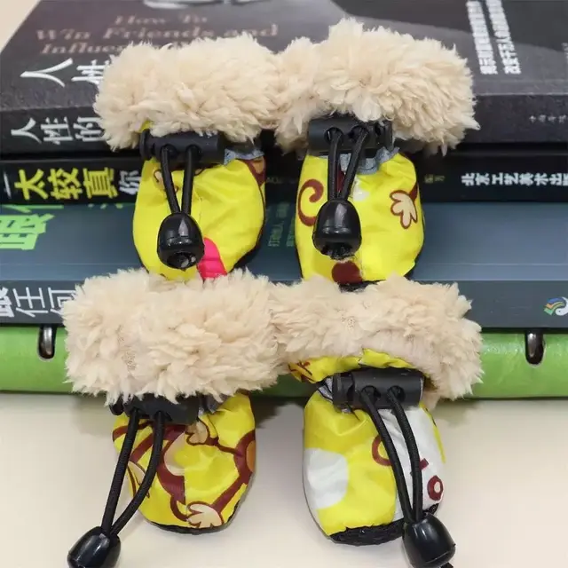 Teddy Bichon Shoes Small Dog Foot Cover Yellow - Shop at LoveMi