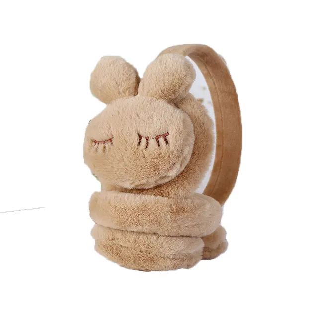 Winter Cute And Creative Plush Earmuffs Camel - Shop at LoveMi