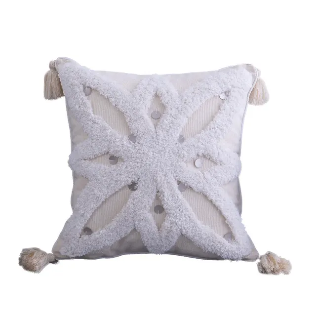 Bohemian Cushion Cover with Elegant Tassels Decorative Pillowcases for Home Bed Sofa Car Pillow Case 45x45cm 30x50cm - Shop at LoveMi