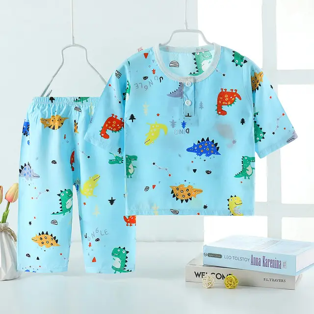 New Summer Children's Pajamas, Cotton Silk 4Style - Shop at LoveMi