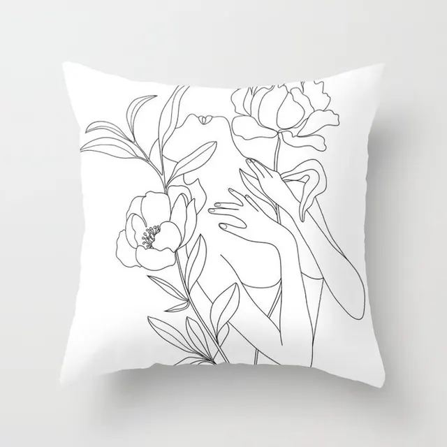 Pillowcase Black And White Geometric Pillowcase 6 - Shop at LoveMi