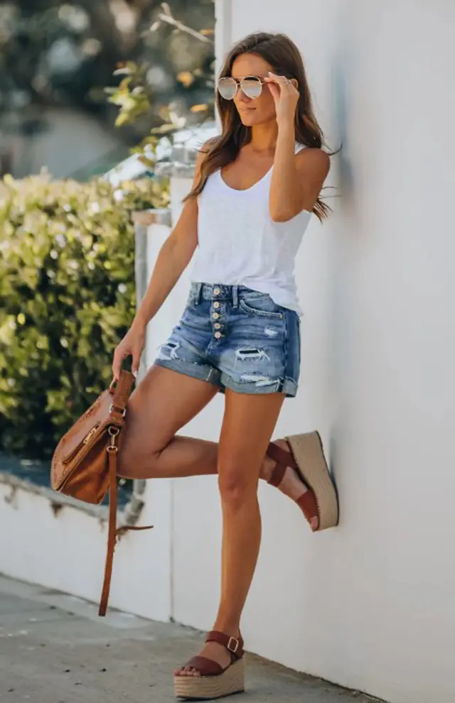 Fashion Ripped Fringed High Rise Plus Size Jeans Light Blue - Shop at LoveMi