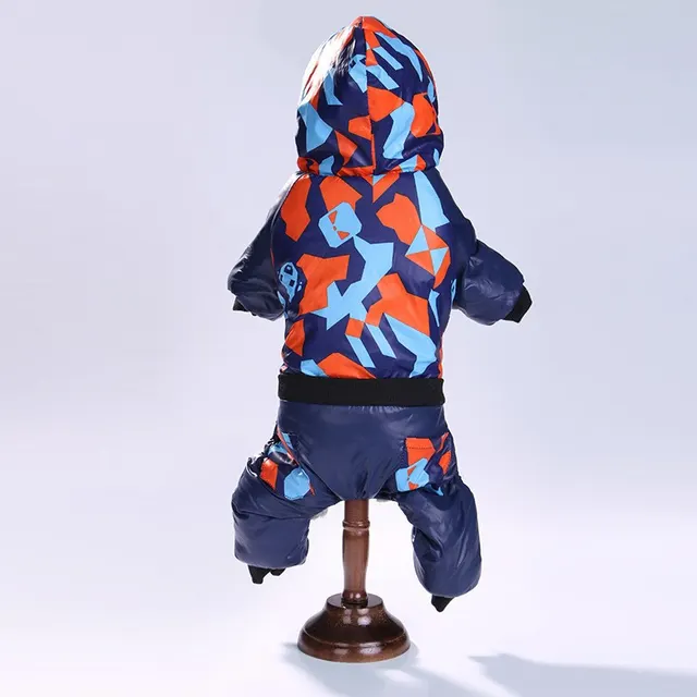 Pet Clothes Autumn Winter Camouflage Hooded Pet Clothing Camouflage Orange - Shop at LoveMi