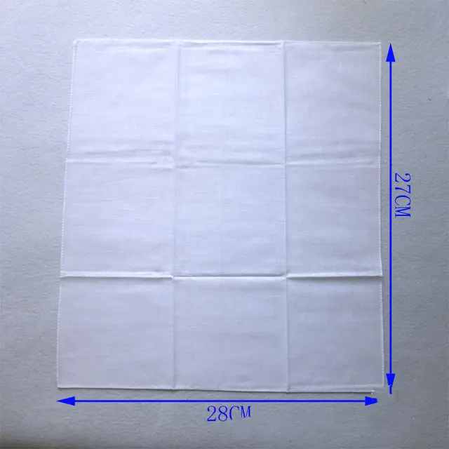 Cotton Pure White Small Square Scarf Painting Tie dye Printing DIY 12Pcs - Shop at LoveMi