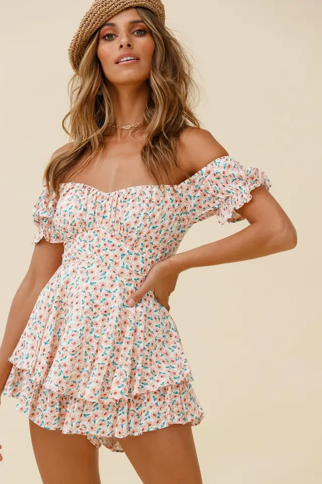 Digital Print Women's Wear Bust In Summer White - Shop at LoveMi