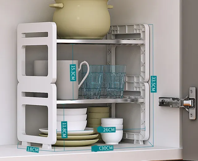 304 Stainless Steel Layered Rack Storage Rack Storage Rack Multi layer Pot Rack - Shop at LoveMi