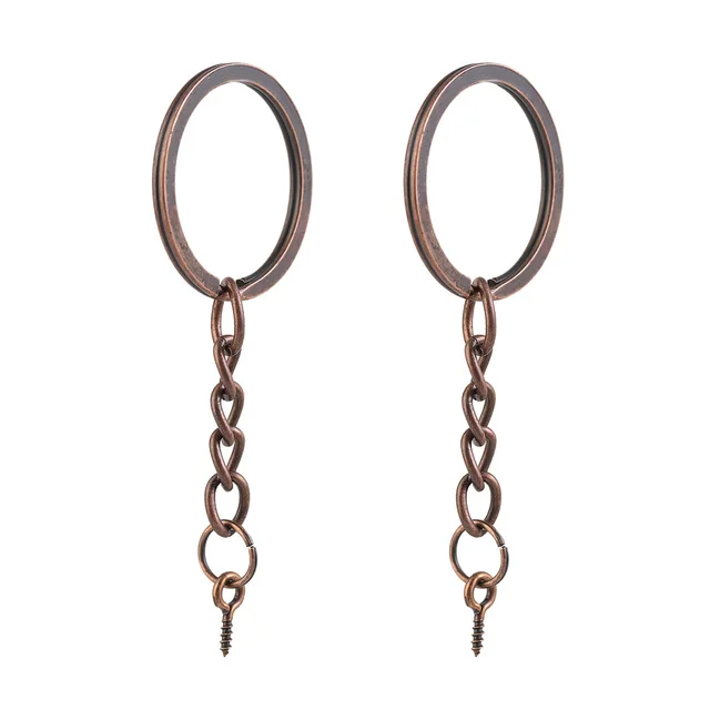 Key Ring With Chain Alloy Sheep Eye Keychain Red Copper - Shop at LoveMi