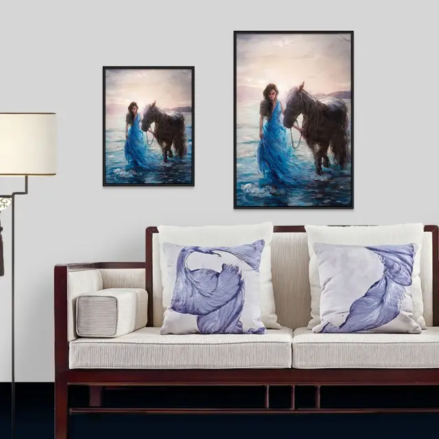 5D Diamond Painting Full Square Woman Horse Diamond Mosaic Diamond Embroidery Sale Rhinestone Picture Home Decor Gifts Square - Shop at LoveMi