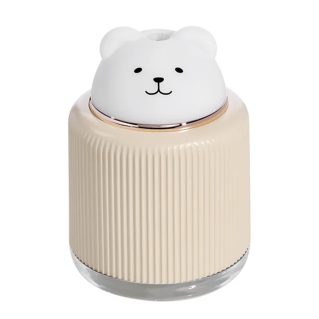 Ultrasonic Air Humidifier for Home Office Cartoon Rabbit 250ML USB Essential Oil Diffuser LED Light Lamp Beige - Shop at LoveMi