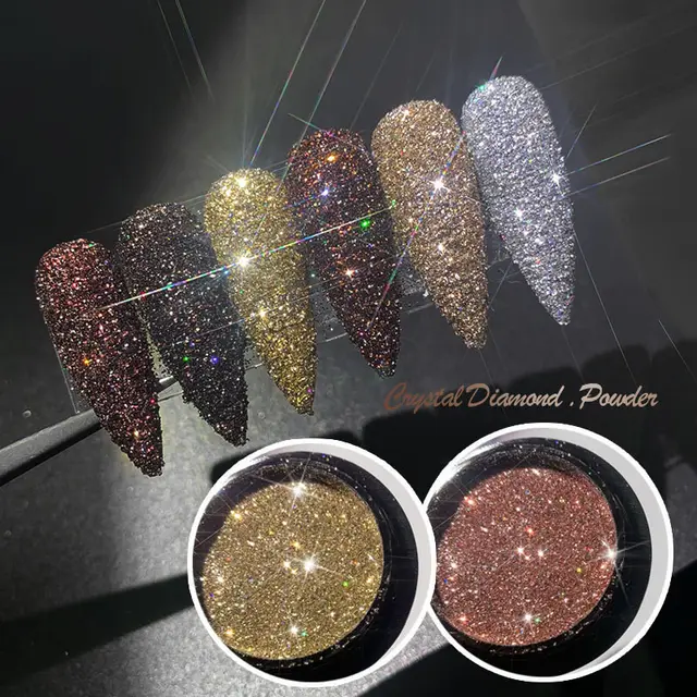 Glitter Nails Crystal Diamond Powder Net Celebrity Vibrato Default - Shop at LoveMi