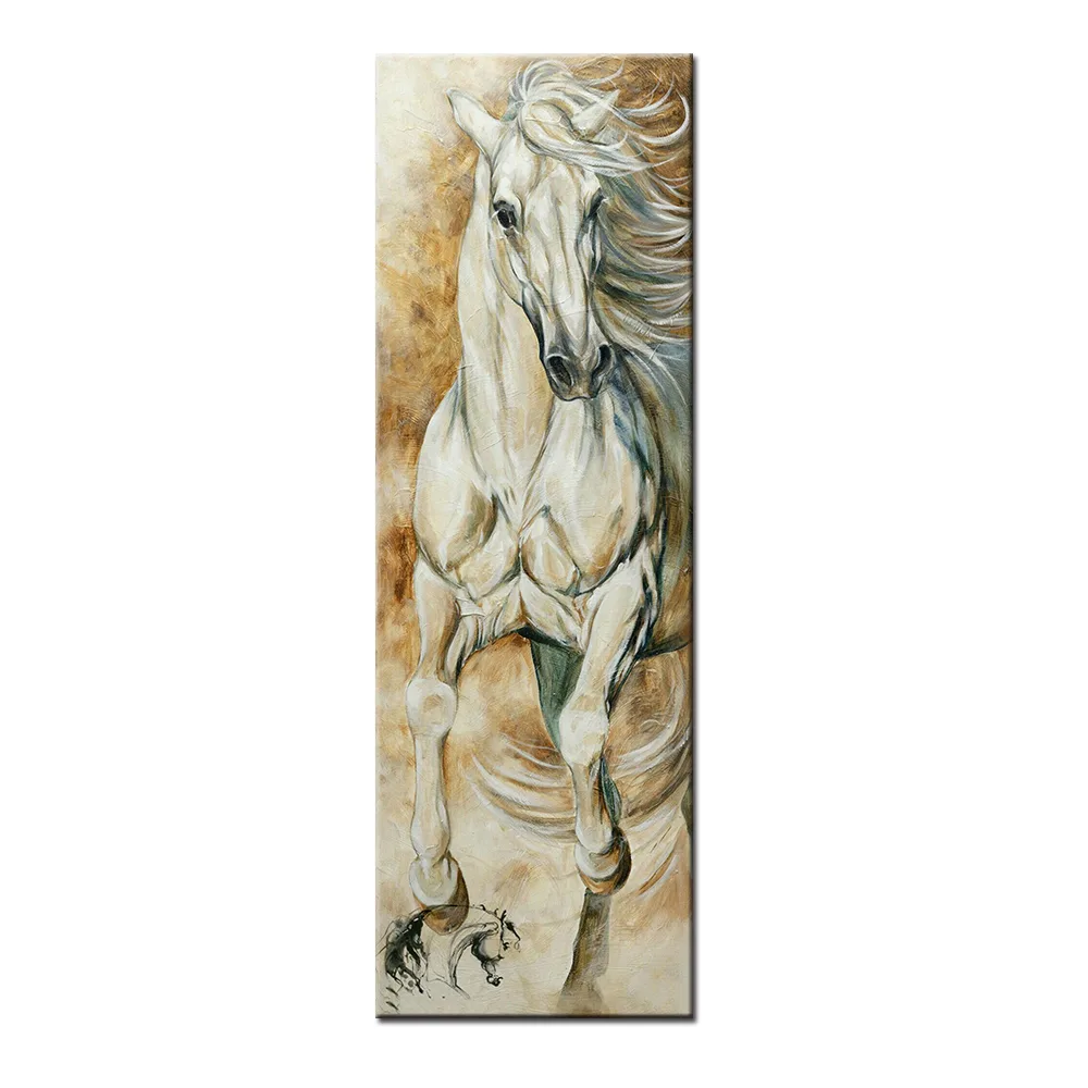 Modern Animal Horse Art Picture Living Room Wall Decoration - 40X120Cm