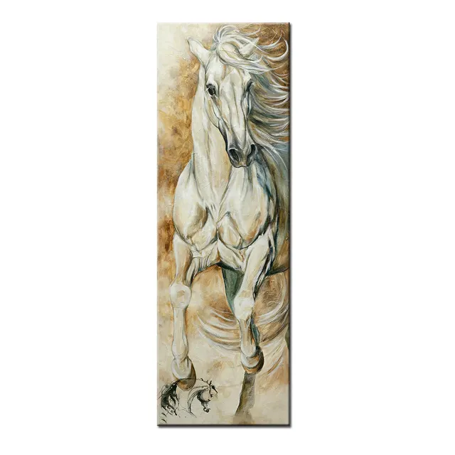 Modern Animal Horse Art Picture Living Room Wall Decoration 40X120Cm - Shop at LoveMi