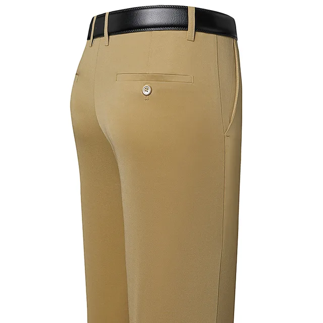 New Design Autumn Men Casual Pants Thick Loose Khaki - Shop at LoveMi