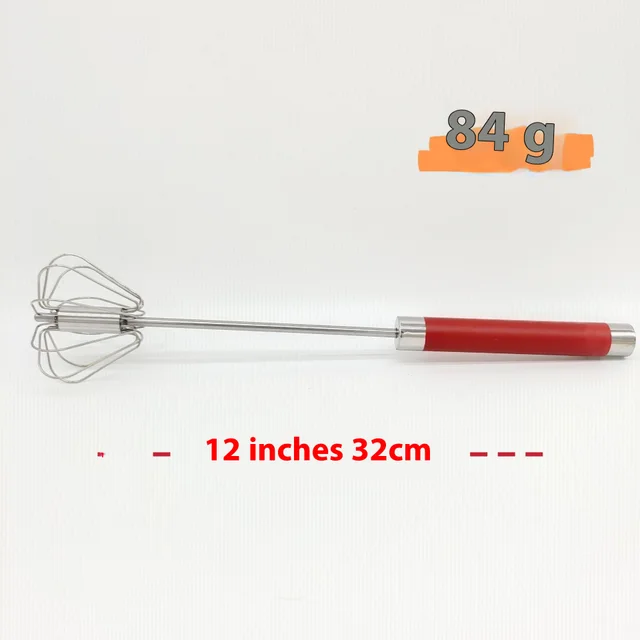 Stainless Steel 12 inch Semi automatic Whisk Baking Tools 12 Inch Red - Shop at LoveMi
