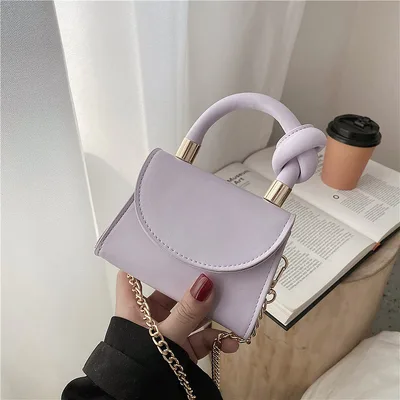 New Small Crowd Bag Ins Western Style All match Portable Chain Bag Purple - Shop at LoveMi
