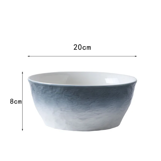 Tableware Bowl Household Combination Simple Personality Creative Single Soup Bowl Rice Bowl Dinner Plate Fish Plate Flavored Plate Soup Spoon Sou... - Shop at LoveMi