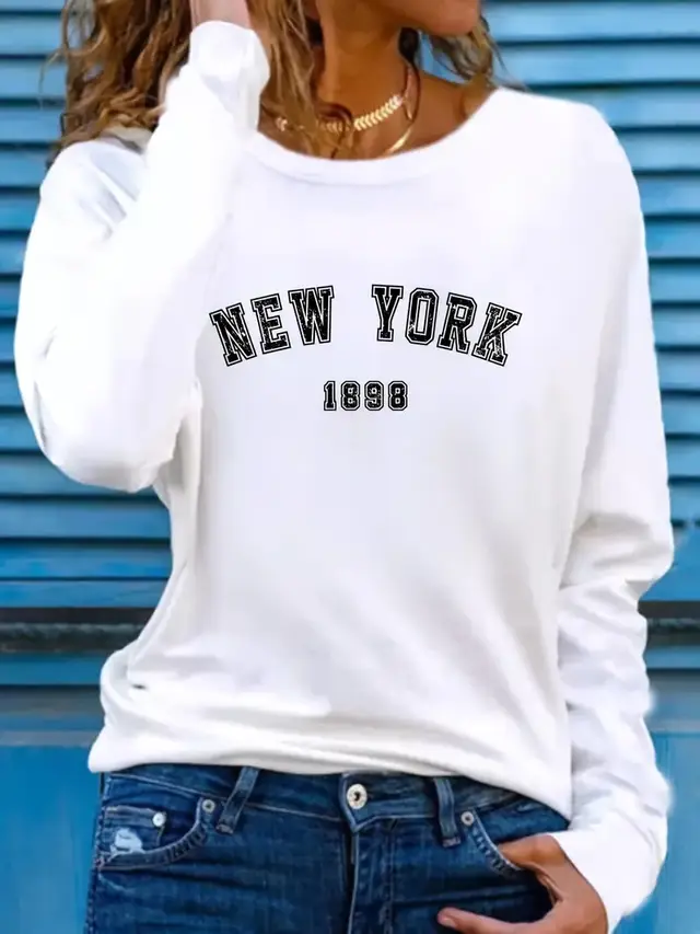NEW Colors Sweatshirts Velvet Winter Women's NEW YORK M - Shop at LoveMi