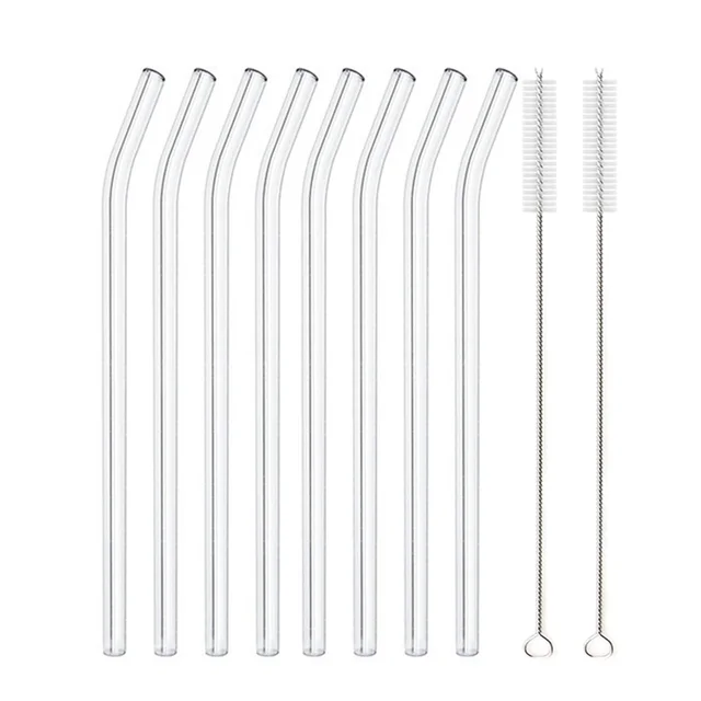 Glass Straws, Pearl Milk Tea Coarse Drinking Straws, Non disposable Transparent Water Cups, Long Straws - Shop at LoveMi