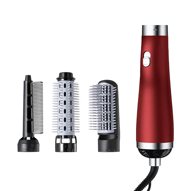 Three in one Self winding Heating Air Comb Red - Shop at LoveMi