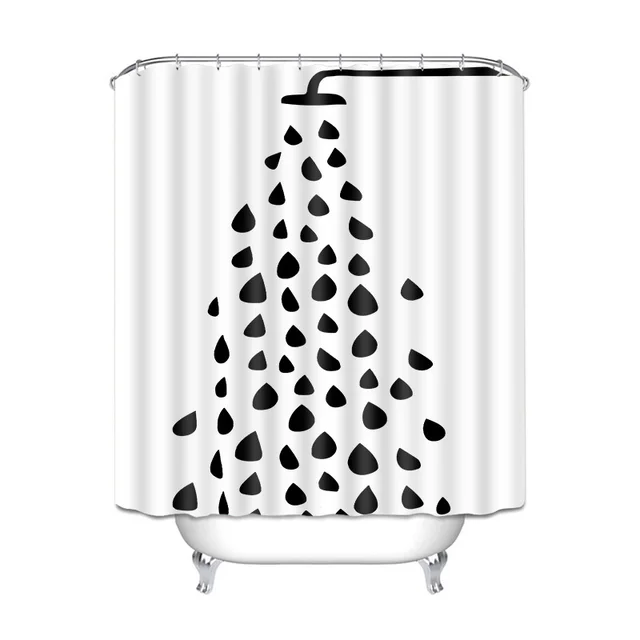 Digital Printing Plus 3 Thick Series Polyester Waterproof Shower Curtain A1 - Shop at LoveMi