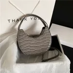 Small Fresh Fashion Underarm Bag Small Bag Messenger Handbag - Grey