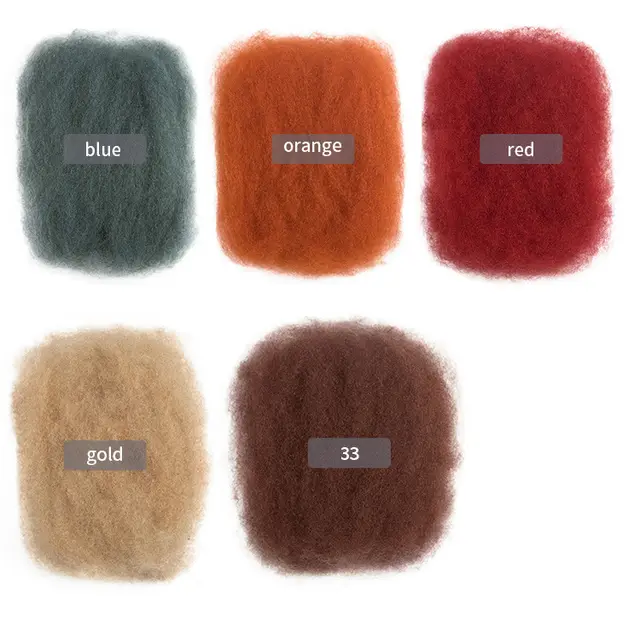 Supply Of New Products Torn Hair, European And American Hot models, Medium And Long Wigs, Real Hair AFRO KINKY BULK Gold - Shop at LoveMi