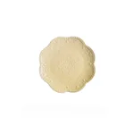 Round Lace Light Yellow 6 Inch