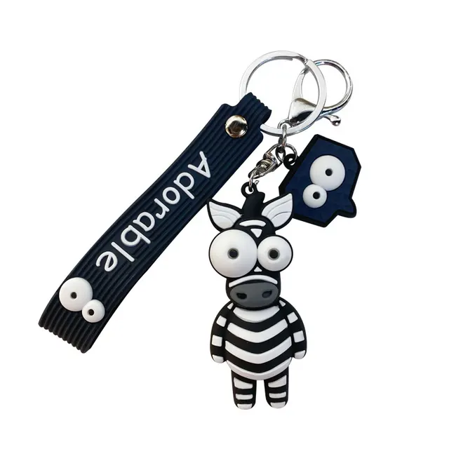 Creative Eye Catching Fashion Animal Keychain Zebra - Shop at LoveMi