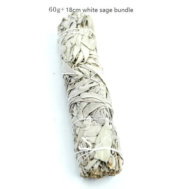 White Sage Pure Leaf Large Bundle Purifying Space Crystal - 60 G Sage Bundle