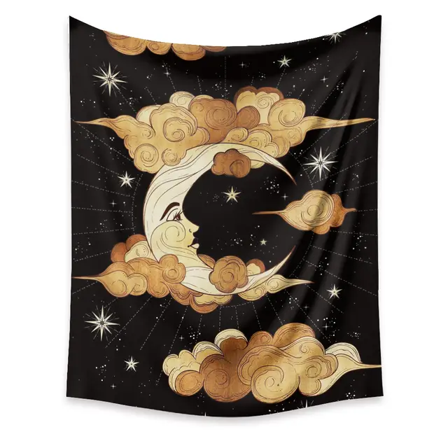 Moon Tapestry Home Decor Background Cloth Wall Hanging Tapestry - Shop at LoveMi