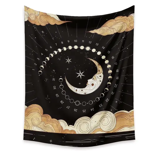 Moon Tapestry Home Decor Background Cloth Wall Hanging Tapestry - Shop at LoveMi