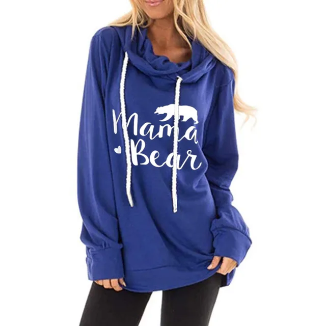 Autumn And Winter Hoodless Sweater Printing Fashion, Wild Personality Trend Blue - Shop at LoveMi