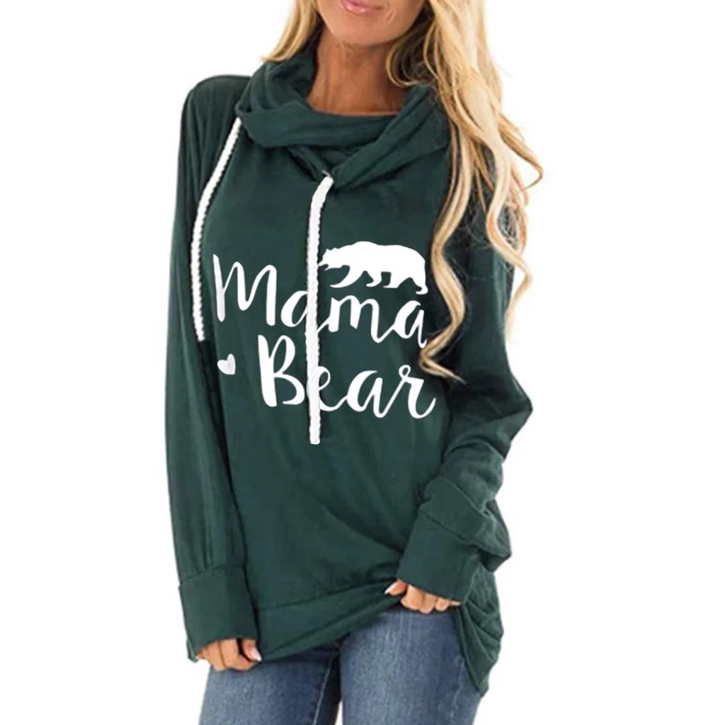 Autumn And Winter Hoodless Sweater Printing Fashion, Wild Personality Trend - Green