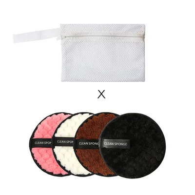Magic Lazy Man Water Makeup Removing Puff Round Short Hair Wash Face Wash Makeup Sponge H - Shop at LoveMi